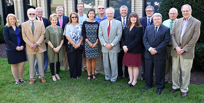 Group photo of the new board and chair officers Group photo of the new board and chair officers