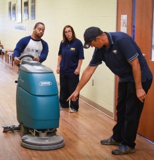 Cleaning floor Cleaning floor