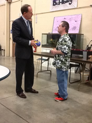 Pat Toomey visits Hope Pat Toomey visits Hope